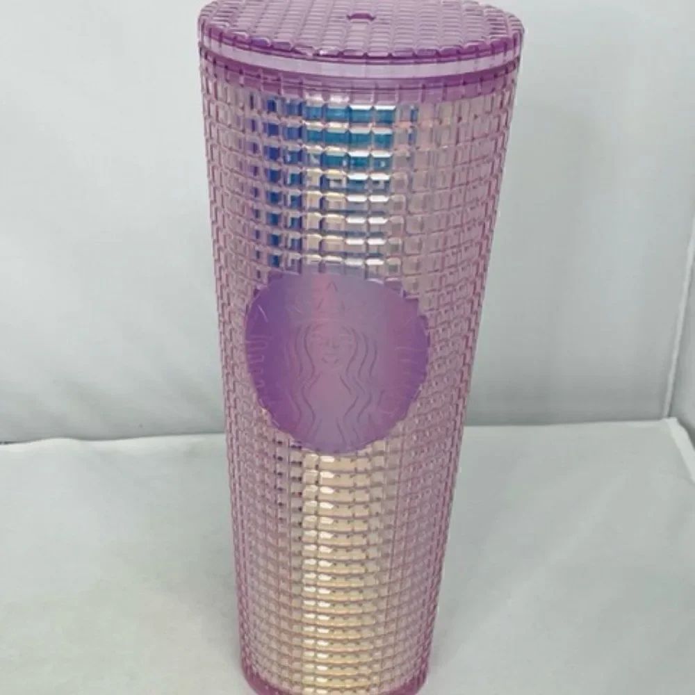 Starbucks Summer 2021 Purple Blue Ombre Studded Venti Tumbler Cup 24 fl oz Good